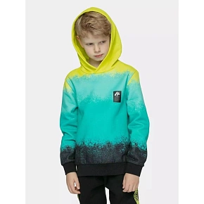 Chlapecká bavlněná mikina s kapucí 4F 4FJWSS26TSWSM3184-90A Chlapecká bavlněná mikina s kapucí 4F 4FJWSS26TSWSM3184-90A