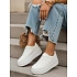Dámské kožené tenisky ZY1376 bílé - Fashionstreet