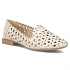 Dámské kožené ažurové polobotky béžové barvy Filippo DP7710