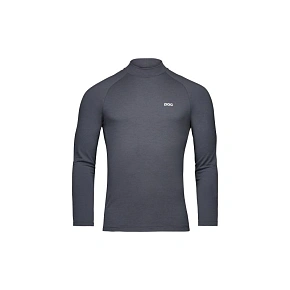 Cyklistické tričko POC M's Layer Merino Mock Neck Jersey, šedé Cyklistické tričko POC M's Layer Merino Mock Neck Jersey, šedé