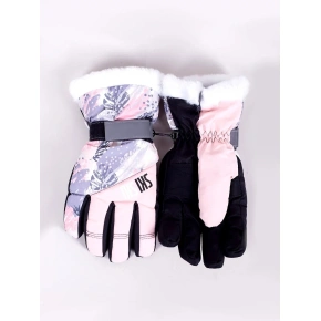 Dětské lyžařské rukavice REN-0256K - YOCLUB Dětské lyžařské rukavice REN-0256K - YOCLUB