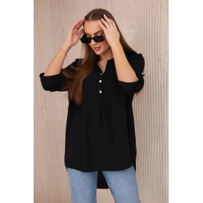 Halenka s prodlouženým zadním dílem 27975 černá - Kesi