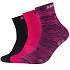 Ponožky Skechers 3PPK Wm Mesh Ventilation SK41053-0401, růžové, velikosti 27–30