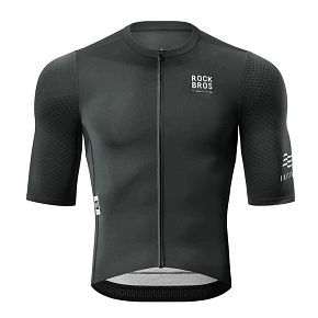 Cyklistický dres Rockbros 15220032001 ROAD TO SKY pro muže, s krátkým rukávem, velikost L – černý, pánský Cyklistický dres Rockbros 15220032001 ROAD TO SKY pro muže, s krátkým rukávem, velikost L – černý, pánský