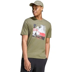 Pánské tričko adidas Memories of Sport Outdoor Graphic khaki KC7098