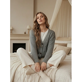 Dámský svetr my2401 Šedá - FashionStreet