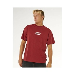 Pánské tričko RIP CURL Medina Inner Vision Spray Tee, červené Pánské tričko RIP CURL Medina Inner Vision Spray Tee, červené
