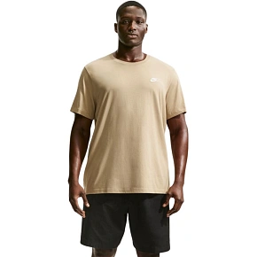 Pánské tričko Nike Club Tee, béžové, AR4997 297