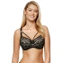 Dámská podprsenka Gwen-B4 Černá s béžovou - Gorteks