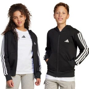 Dětská mikina adidas Essentials Full-Zip černobílá JD6494