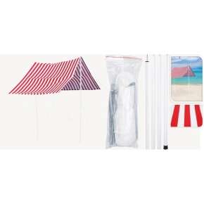 Slunečník s tyčemi 3X1,7M červený Slunečník s tyčemi 3X1,7M červený