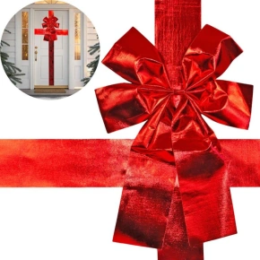 Závěs na dveře 33x42 cm červená stuha Závěs na dveře 33x42 cm červená stuha