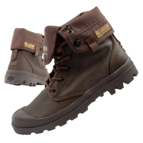 Pánská sportovní obuv Palladium Baggy Coated kotníkové tenisky fashion dark brown