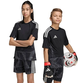 Dětské tričko adidas Tiro 26 Competition Goalkeeper Jersey, černé, KC5365 Dětské tričko adidas Tiro 26 Competition Goalkeeper Jersey, černé, KC5365