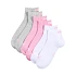 Ponožky Puma Quarter Plain, balení po 3 kusech, růžové, bílé, šedé 938589 11
