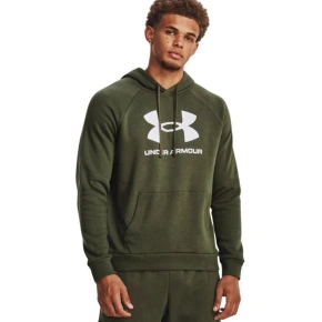 Under Armour pánská mikina Rival Fleece Logo HD olivová 1379758 390 M