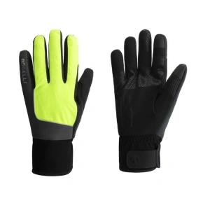 Zimní rukavice Rogelli ESSENTIAL HIVIS fluo S