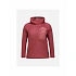 Dámská mikina PEAK PERFORMANCE W Freelight Polartec Alpha Hood, červená barva