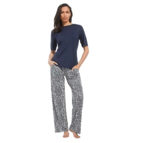 Dámské plážové kalhoty 56221-213-7 modro-bílé - Pastunette