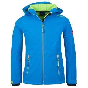 TrollKids Dětská lyžařská bunda Trollfjord Jacket medium blue/green waterproof blue (161-106)