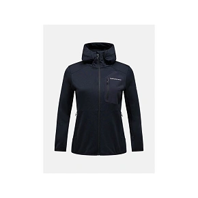 Dámská mikina PEAK PERFORMANCE W Utility Light Zip Hood, černá Dámská mikina PEAK PERFORMANCE W Utility Light Zip Hood, černá