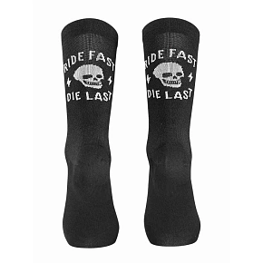Cyklistické ponožky NORTHWAVE Ride Fast Die Last Sock, černé