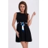 EMAMODA dámské šaty bez rukávů černé - Černá / S - YNS