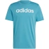 Tričko adidas Essentials Single Jersey Linear s vyšitým logem M IJ8655