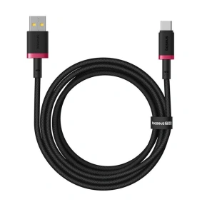Baseus Dura USB-Type C 60W 2m kabel (červený/černý)