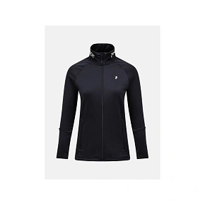Dámská mikina PEAK PERFORMANCE W Rider Essentials Zip Jacket, černá Dámská mikina PEAK PERFORMANCE W Rider Essentials Zip Jacket, černá