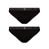 Dámské kalhotky 2PACK 163334 3F223 00020 černé - Emporio Armani