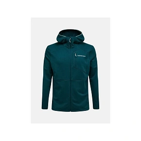 Pánská mikina PEAK PERFORMANCE M Trail Polartec Power Grid Zip Hood, zelená barva Pánská mikina PEAK PERFORMANCE M Trail Polartec Power Grid Zip Hood, zelená barva