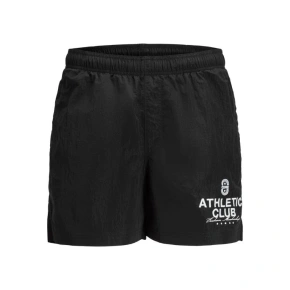 Plavecké šortky Jack&Jones JPSTMAUI CRINKLE NYLON SWIM STYD SS25 12285513 BLACK/BRIGHT WHI