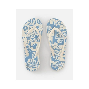 Dámské žabky RIP CURL Mixed Bloom Open Toe, modré Dámské žabky RIP CURL Mixed Bloom Open Toe, modré
