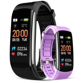 GIEWONT Smartwatch Black Light Purple 2 Stripes GW200-8 GIEWONT Smartwatch Black Light Purple 2 Stripes GW200-8