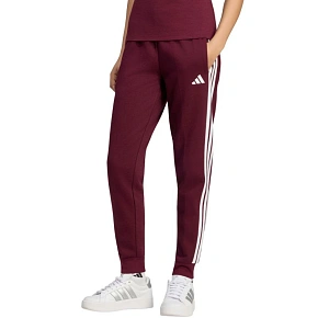 Dámské kalhoty adidas Essentials 3-Stripes Fleece Slim v barvě bordó KF8321