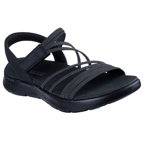 Dámské sandály Skechers GO WALK FLEX SANDAL EMMA 141473 BKGY
