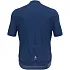 Koszulka z krótkim rękawem kolarska męska ODLO Zeroweight Chill-Tec T-shirt S/U Collar s/s full zip niebieska pánské