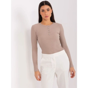 Tmavě béžová bavlněná halenka BASIC FEEL GOOD (RV-BZ-9211.26X) Tmavě béžová bavlněná halenka BASIC FEEL GOOD (RV-BZ-9211.26X)