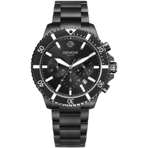 Pánské hodinky Giewont Chronograph Sapphire Black GW3970-B4 Pánské hodinky Giewont Chronograph Sapphire Black GW3970-B4