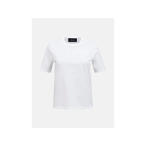 Dámské tričko PEAK PERFORMANCE W Original Small Logo Tee, bílá barva Dámské tričko PEAK PERFORMANCE W Original Small Logo Tee, bílá barva