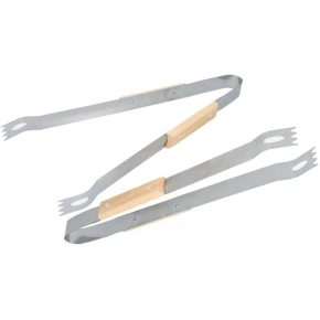 GRILOVACÍ KLEŠTĚ S DŘEVĚNOU RUKOJETÍ