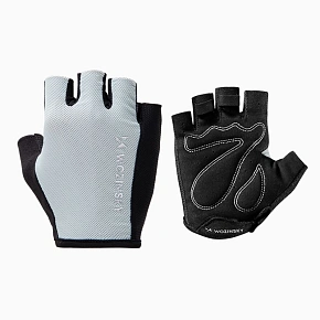 Cyklistické rukavice Wozinsky WRR-02L velikost L - šedé