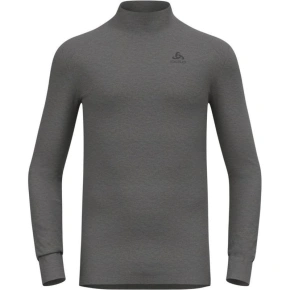 Pánské tričko ODLO BL TOP s želvovinovým výstřihem l/s ACTIVE WARM velikost L Grey