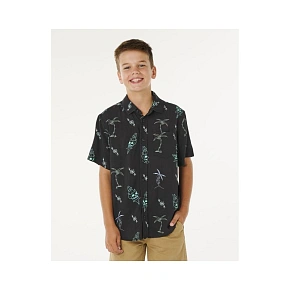 Chlapecká košile RIP CURL Eternal Shred Ss Shirt-Boy, černá Chlapecká košile RIP CURL Eternal Shred Ss Shirt-Boy, černá
