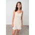 Dámská noční košilka Florette 18831 Ecru s potiskem - Vamp