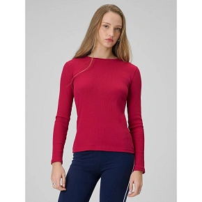 Dámský žebrovaný úplet slim fit longsleeve 4F 4FRAW25TLONF656-53S dámské