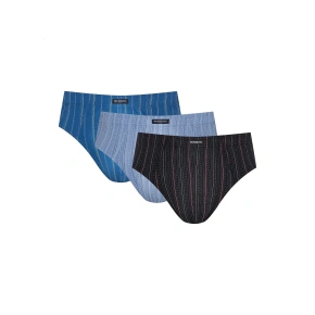 Pánské slipy 3PACK 1446 K601 Modrá mix - Henderson