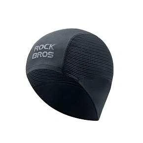 Cyklistická čepice Rockbros LF25956, pletená, bezešvá – černá Cyklistická čepice Rockbros LF25956, pletená, bezešvá – černá