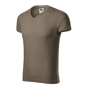 Pánské tričko slim fit M MLI-14629 hnědá - Malfini